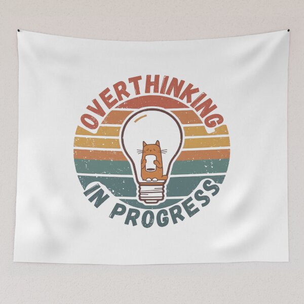 Item preview, Overthinker Cat  funny  gifts who love cats and identify with the overthinking mindset designed and sold by ketkacreations.