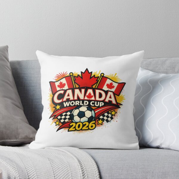 Item preview, Canada World Cup 2026 Soccer Illustration — Vintage Canadian Football Fan Design designed and sold by HBDStudio.