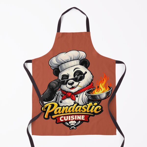 Item preview, Chef Panda Funny Cooking Cartoon Design, Cute Panda Cook Character for Food Lovers designed and sold by AuraloomAtelier.