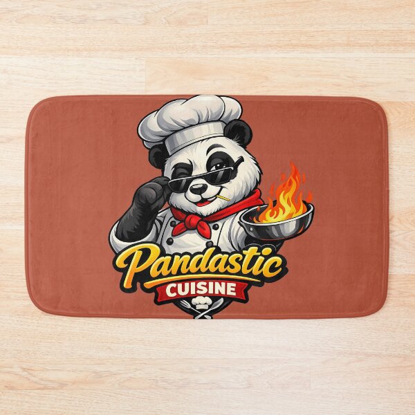 Item preview, Chef Panda Funny Cooking Cartoon Design, Cute Panda Cook Character for Food Lovers designed and sold by AuraloomAtelier.
