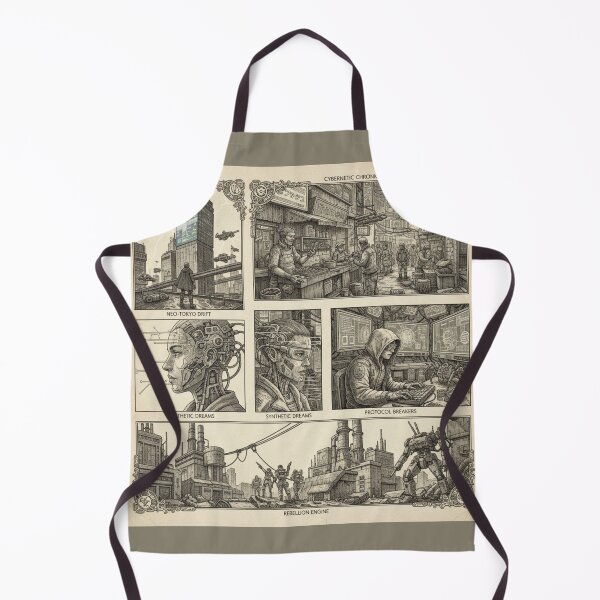 Item preview, Cyberpunk/Sci-fi monochrome futuristic design designed and sold by InBetweenStudio.