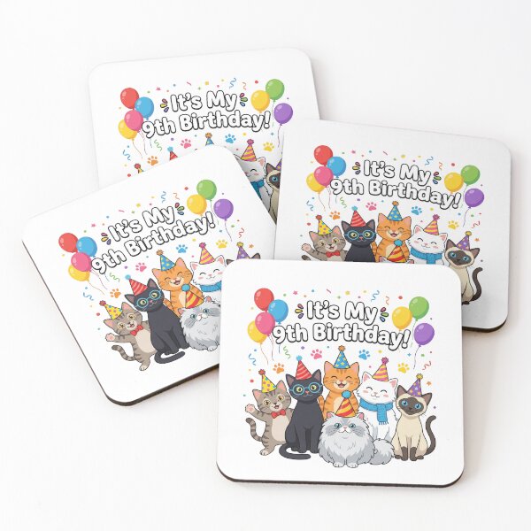 Item preview, Ninth Birthday Paw-ty Circle | Watercolor Dog Celebration | Canine Birthday Squad Design designed and sold by Furry_Birthday.