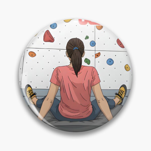 Item preview, The Last Go Girl - Funny Bouldering & Indoor Climbing Art designed and sold by LoopassVD.