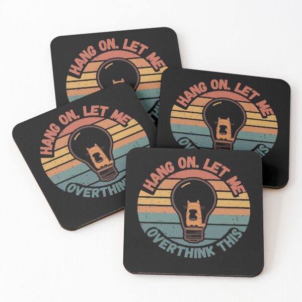Item preview, Hang on. Let me overthink this. Funny  gifts who love cats and identify with the overthinking mindset designed and sold by ketkacreations.