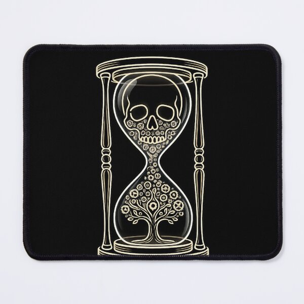 Item preview, Skull Hourglass Tree of Life Death Gothic Dark Art Print designed and sold by VibeMax.