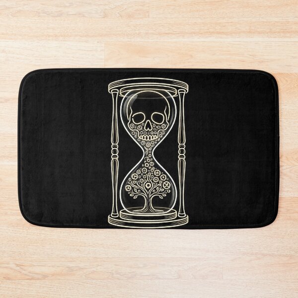 Item preview, Skull Hourglass Tree of Life Death Gothic Dark Art Print designed and sold by VibeMax.