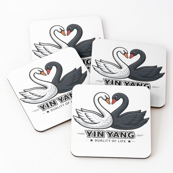 Item preview, Yin Yang Swans – Love & Balance Symbol (Black & White Swan Design) designed and sold by Be-You-Vibes.