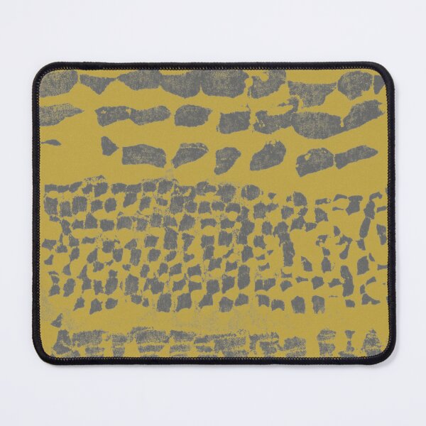 Item preview, Three Grains Textured Monoprint - Saffron + Slate designed and sold by Irene Estelle.