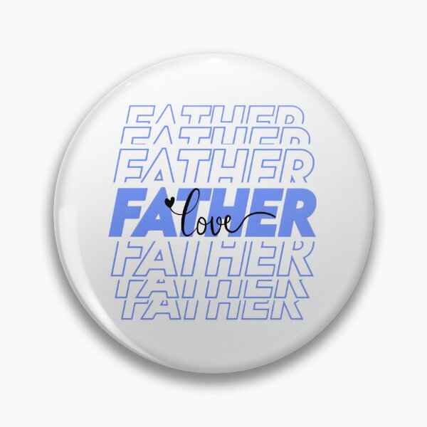 Item preview, Father Love Stacked Blue Typography Father's Day Modern Design designed and sold by VibranPalette.
