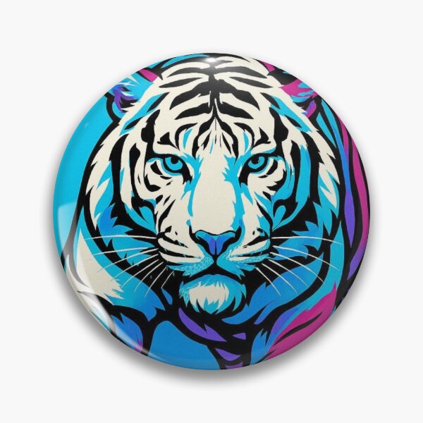 Item preview, Neon Apex – White Tiger in Motion designed and sold by TreatLLC.