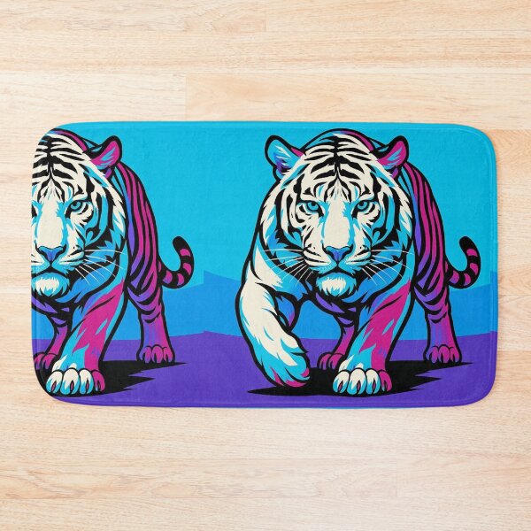 Item preview, Neon Apex – White Tiger in Motion designed and sold by TreatLLC.