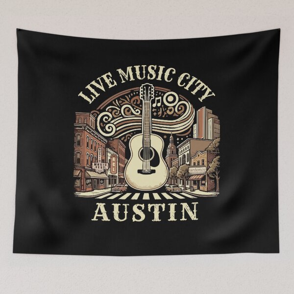 Item preview, Copy of Music City Austin Souvenir Texas Live Music Austin designed and sold by DSWShirts.