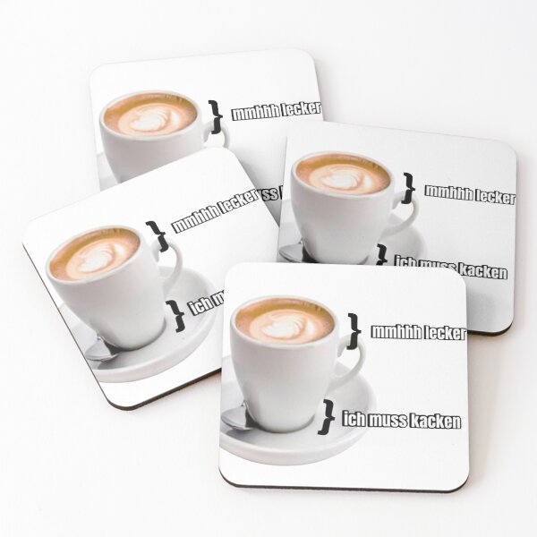 Item preview, Coffee meme: mmhhh lecker, und ich muss kacken designed and sold by Bigbaldred.