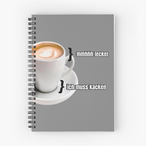 Item preview, Coffee meme: mmhhh lecker, und ich muss kacken designed and sold by Bigbaldred.