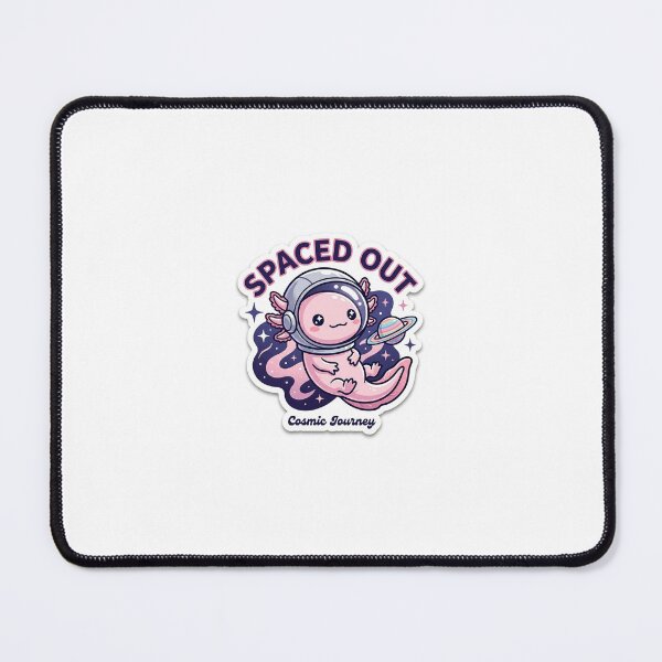 Item preview, Cute Space Axolotl Sticker - Kawaii Astronaut "Spaced Out" Cosmic Art designed and sold by fashion by sej.