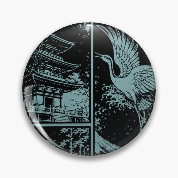 Item preview, Muted Teal intricated and detailed design of a japan inspired components designed and sold by InBetweenStudio.