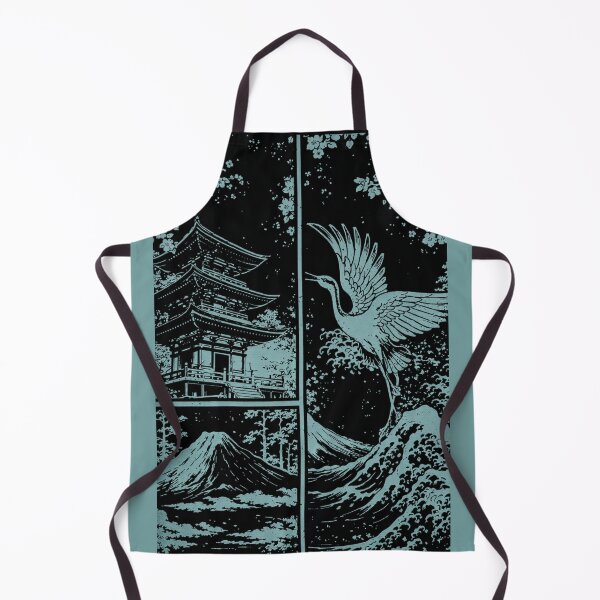 Item preview, Muted Teal intricated and detailed design of a japan inspired components designed and sold by InBetweenStudio.