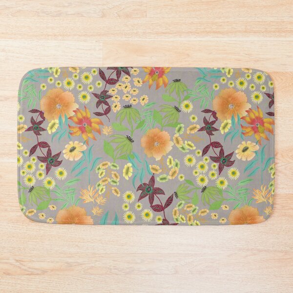 Item preview, Floral boutique on grey designed and sold by phatlizzardart.