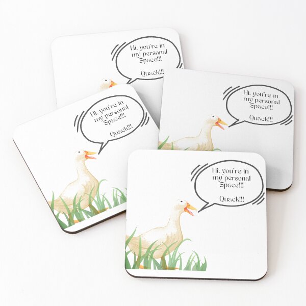 Item preview, Funny Angry Duck "Personal Space" Quack Aesthetic designed and sold by Hidden Relic Muse.