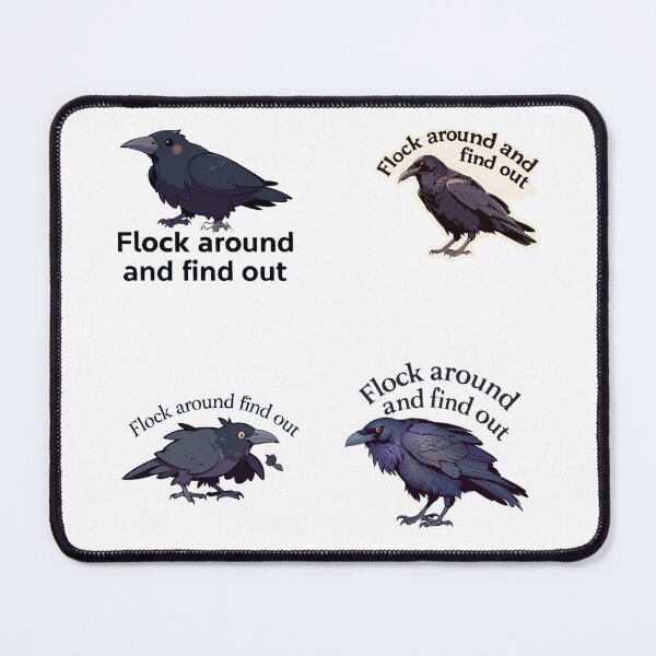 Item preview, Mini Flock around and find out sticker pack designed and sold by MendaciousMina.