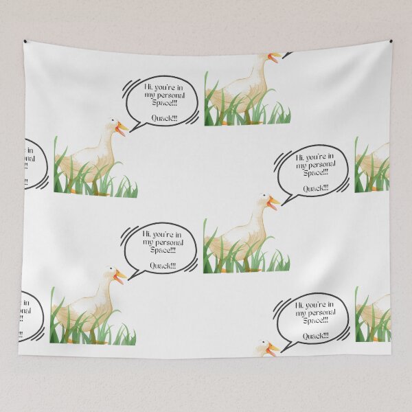 Item preview, Funny Angry Duck "Personal Space" Quack Aesthetic designed and sold by Hidden Relic Muse.