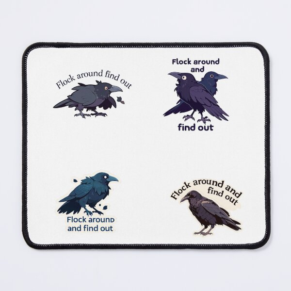 Item preview, Mini Flock around and find out sticker pack designed and sold by MendaciousMina.