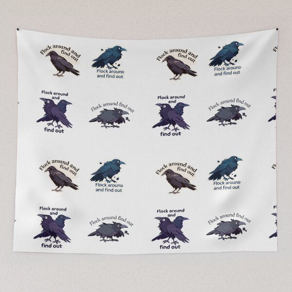 Item preview, Mini Flock around and find out sticker pack designed and sold by MendaciousMina.