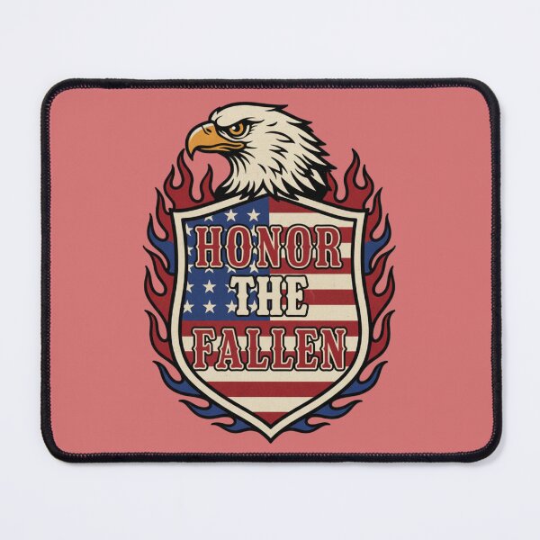 Item preview, Memorial Day USA Eagle Shield - Honor The Fallen American Flag designed and sold by InkWeaveShop.
