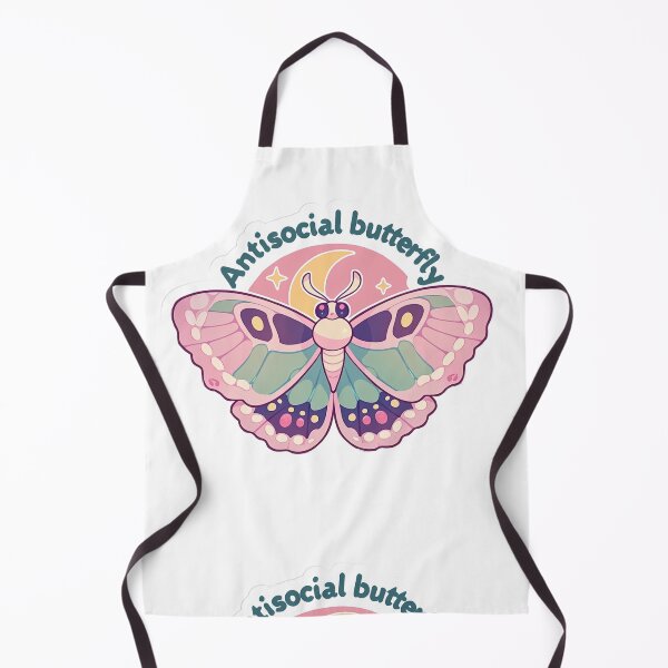 Item preview, Antisocial butterfly moth designed and sold by MendaciousMina.