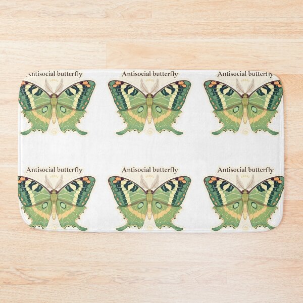 Item preview, Antisocial butterfly moth designed and sold by MendaciousMina.