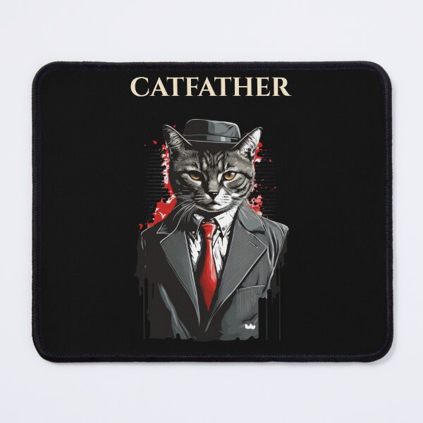 Item preview, Catfather T-Shirt – Mafia Cat Graphic Tee, Gangster Cat Design, Funny Boss Cat Shirt, Vintage Streetwear Animal Tee designed and sold by AM.87.