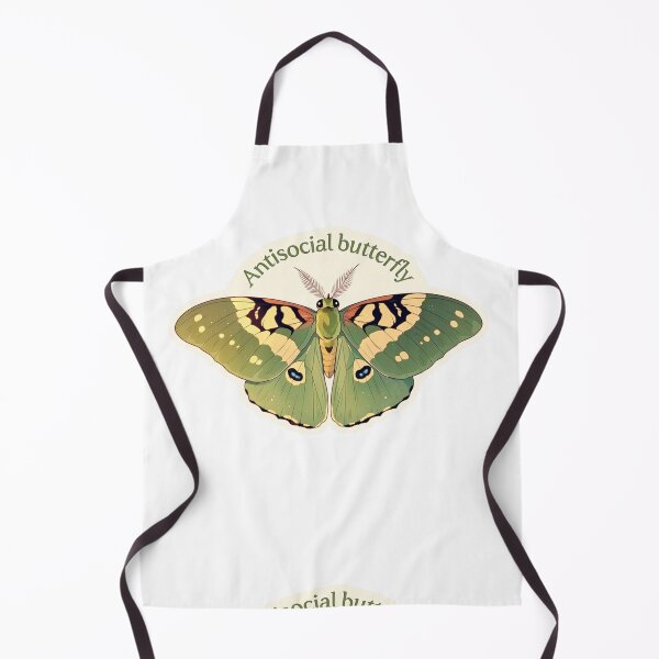 Item preview, Antisocial butterfly moth designed and sold by MendaciousMina.