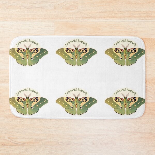 Item preview, Antisocial butterfly moth designed and sold by MendaciousMina.