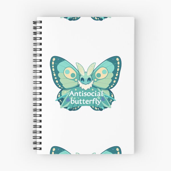 Item preview, Antisocial butterfly moth designed and sold by MendaciousMina.
