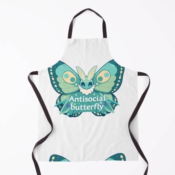 Item preview, Antisocial butterfly moth designed and sold by MendaciousMina.