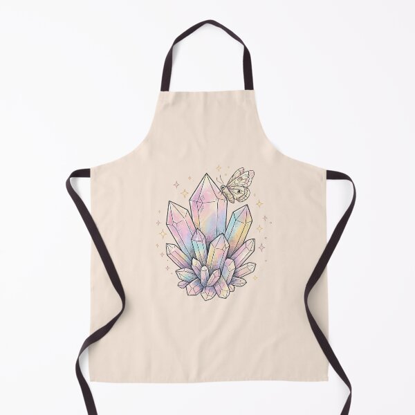 Item preview, Pastel Crystal Cluster Moth Mystical Witchy Boho Art Print designed and sold by VibeMax.