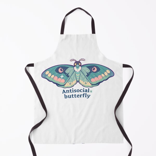 Item preview, Antisocial butterfly moth designed and sold by MendaciousMina.