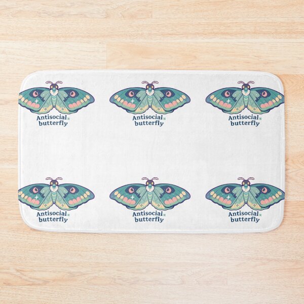 Item preview, Antisocial butterfly moth designed and sold by MendaciousMina.
