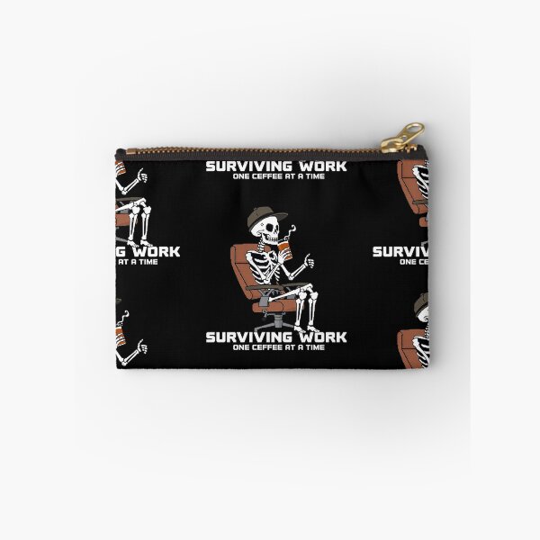Item preview, Surviving Work - Skeleton Office Burnout Funny T-Shirt designed and sold by NoriudaR.