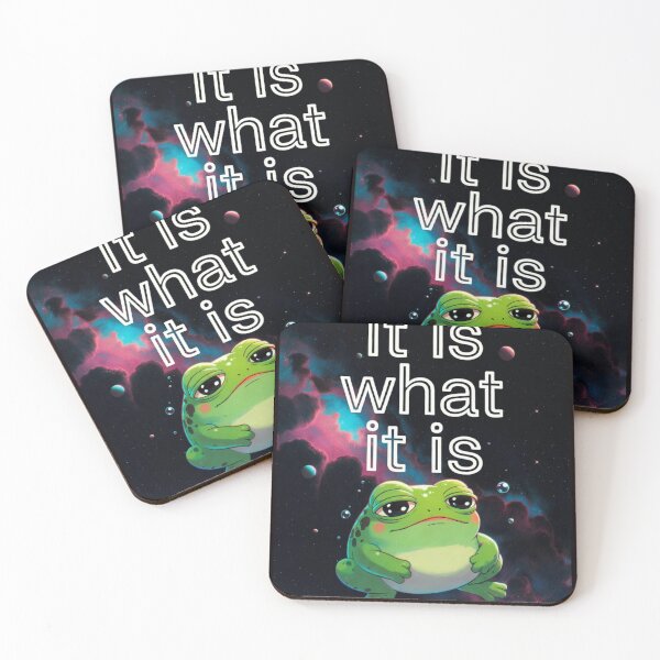 Item preview, Space Frog - It Is What It Is - Cosmic Stoicism designed and sold by HALYNA070824.