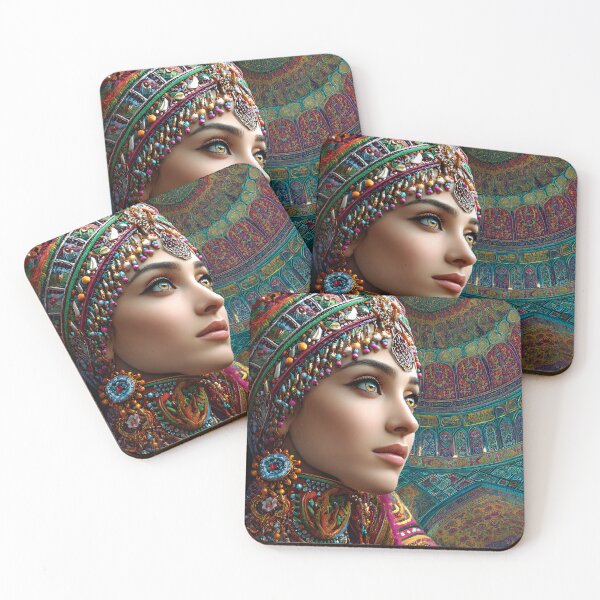 Item preview, Elegant Portrait of a Woman in Colorful Attire designed and sold by Artessie.
