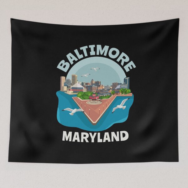 Item preview, Baltimore Maryland Souvenir Lighthouse Harbour Baltimore designed and sold by DSWShirts.