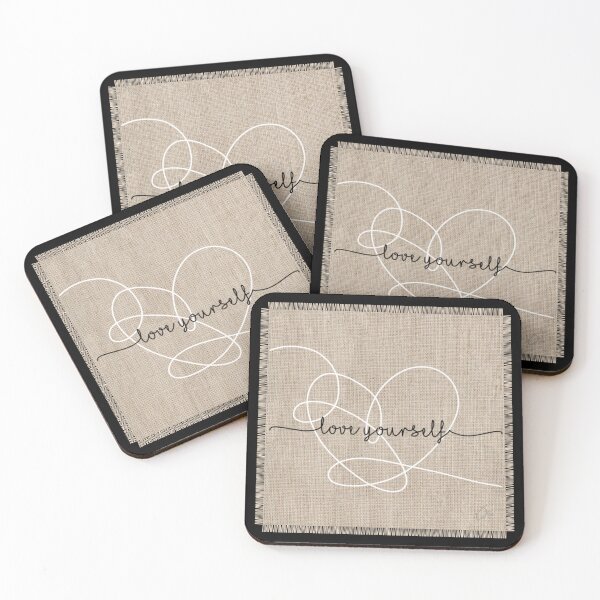 Item preview, BTS love yourself heart jute art  designed and sold by moteesshop.
