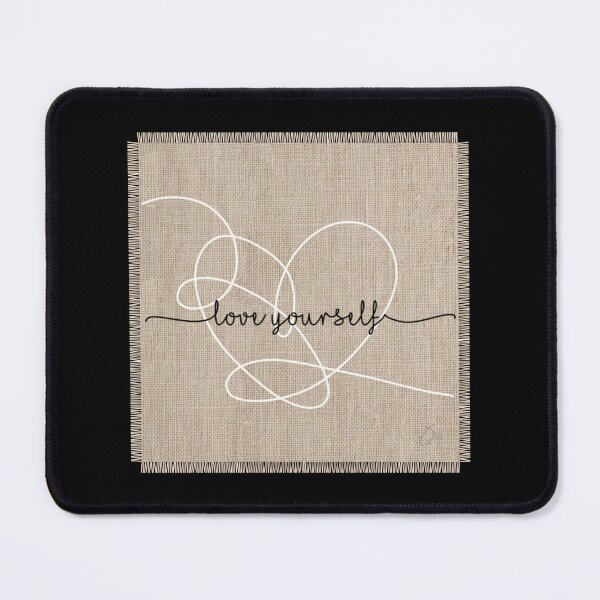 Item preview, BTS love yourself heart jute art designed and sold by moteesshop.