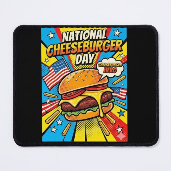 Item preview, National Cheeseburger Day T-Shirts | Happy Cheeseburger Day | Burger Lover Fast Food Cheese Tee designed and sold by CosmicNook1.