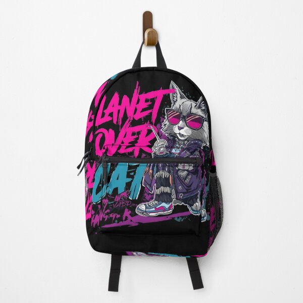 Item preview, Planet Lover Cat Drinking Mate Street Style Cool Cat Graphic T-Shirt designed and sold by MEAW MEAW RISKY CAT.