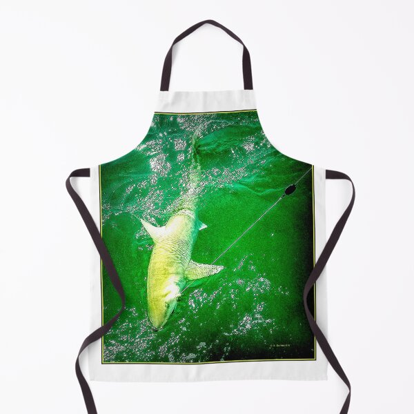 Item preview, Lemon Shark Hooked and Played by Fisherman, Digital Illustration designed and sold by AMacGPhilly.