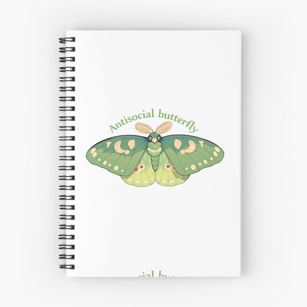 Item preview, Antisocial butterfly moth designed and sold by MendaciousMina.