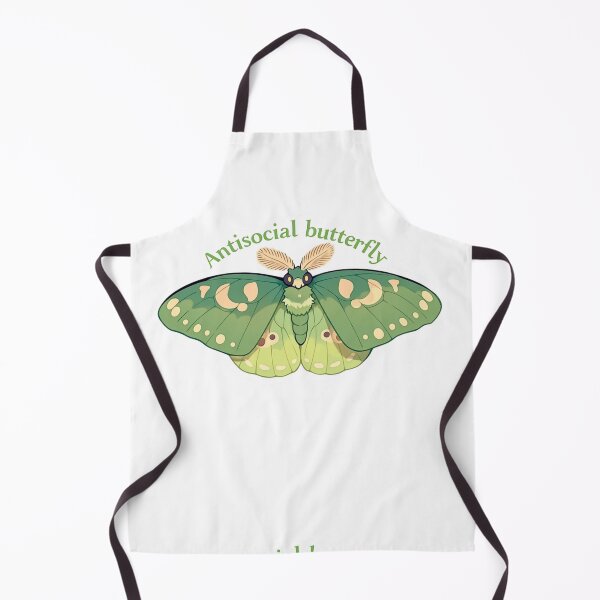 Item preview, Antisocial butterfly moth designed and sold by MendaciousMina.
