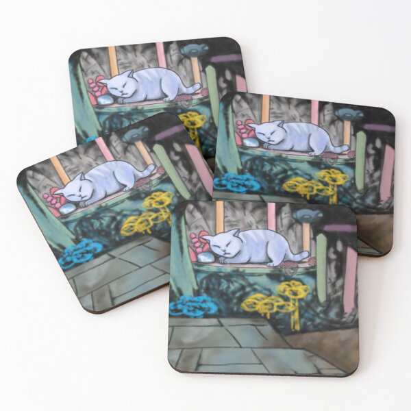 Item preview, Split fiction - Giant Sleeping Cat designed and sold by hannah dixon.